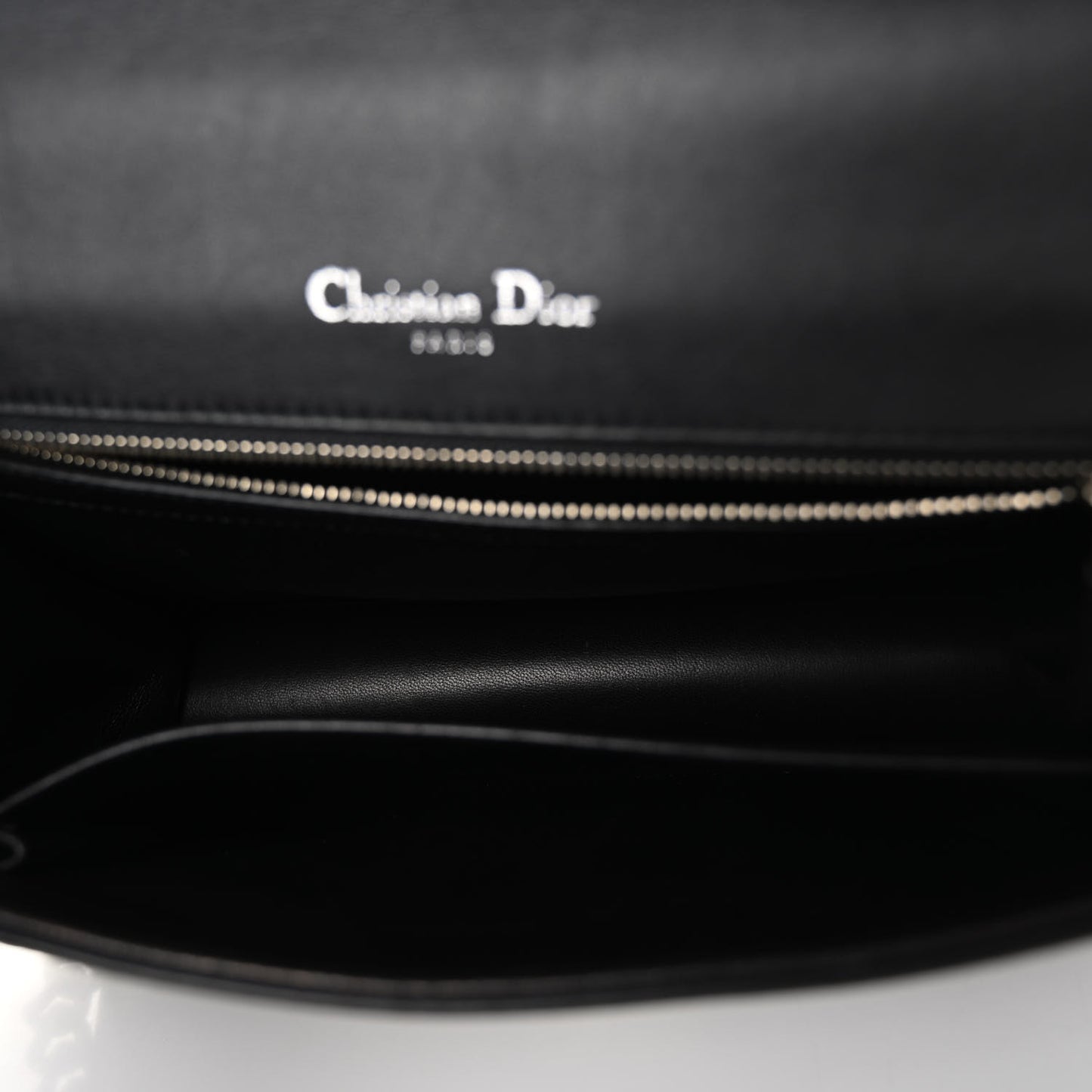 Calfskin Paradise Diorama Flap Bag Black