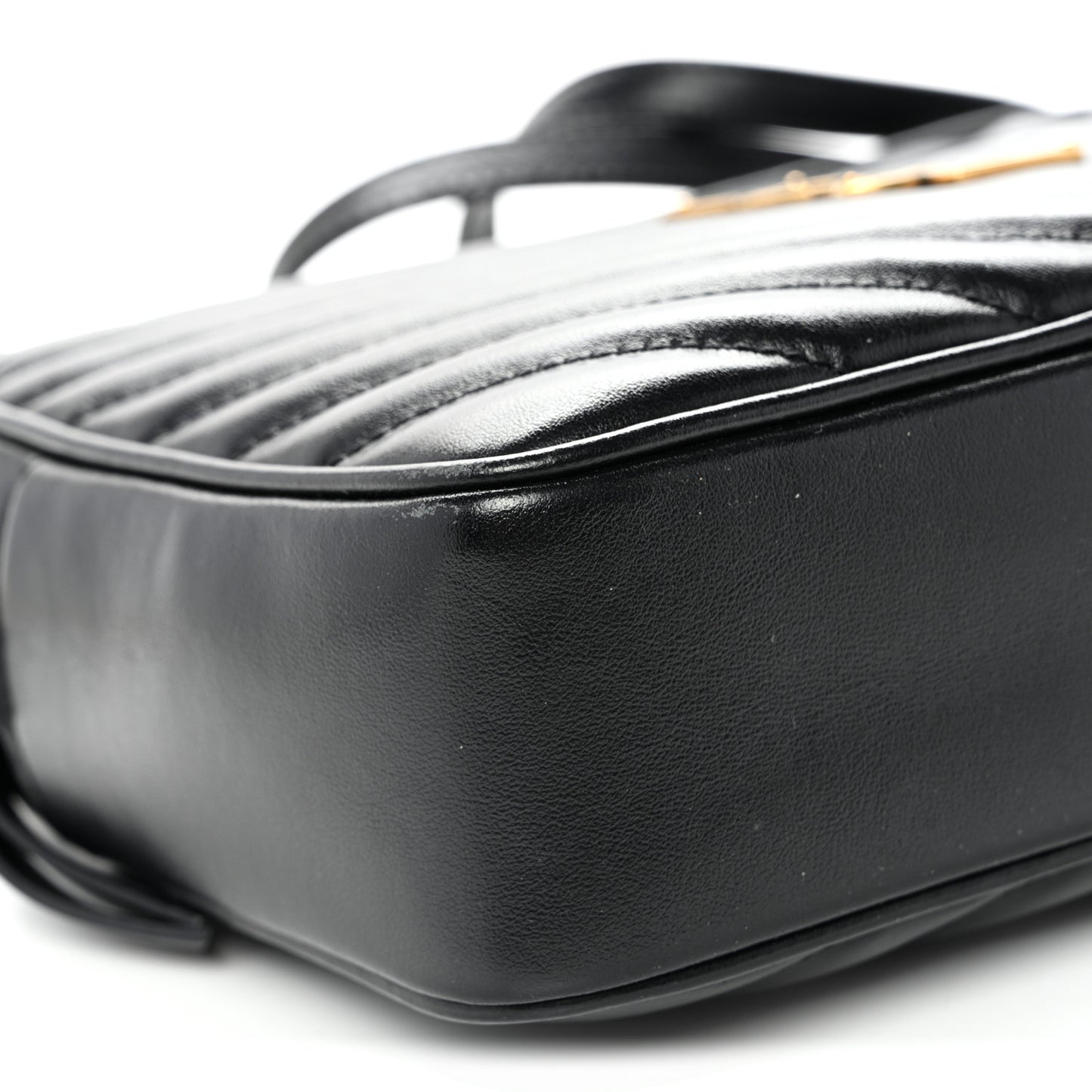 Calfskin Matelasse Monogram Lou Camera Bag Black