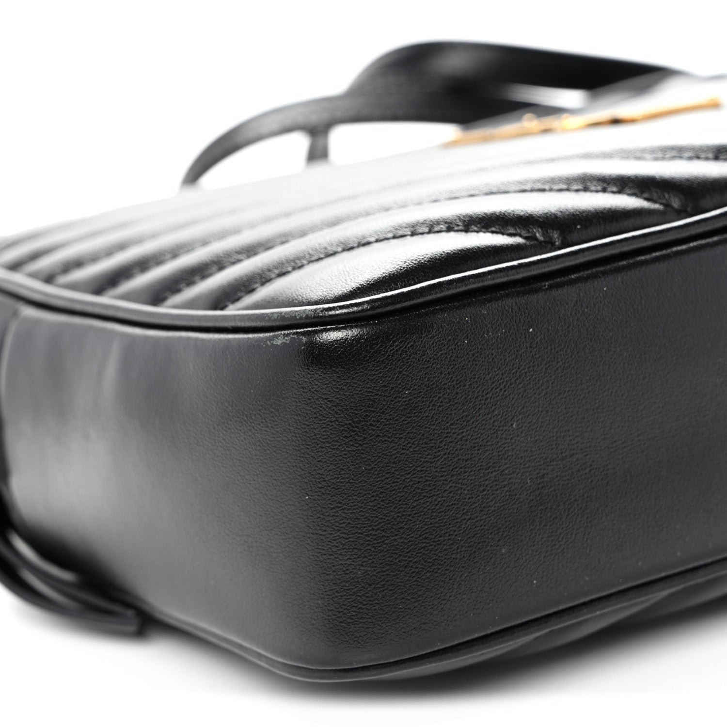Saint Laurent Calfskin Matelasse Monogram Lou Camera Bag Black 9 of 10