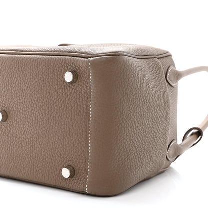Hermes Taurillon Clemence Lindy 26 Etoupe 10 of 11