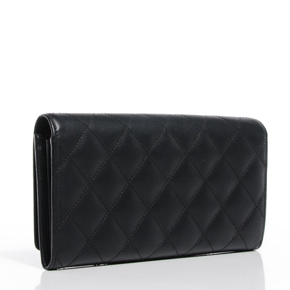 Chanel Calfskin Quilted Cambon Flap Wallet Black 3 of 8