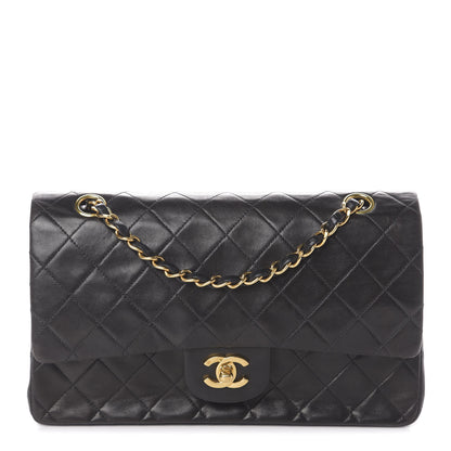 Chanel Lambskin Quilted Medium Double Flap Black 1 of 10