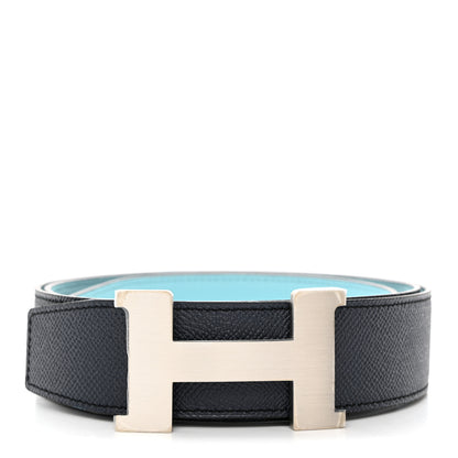 Hermes Epsom 38mm H Belt 110 Bleu Atoll Bleu Indigo 1 of 8