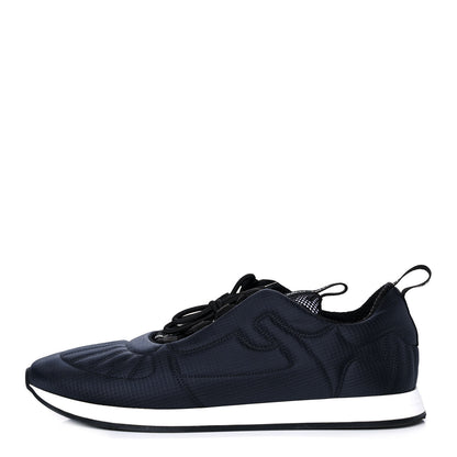 Fendi Nylon Womens FFreedom Sneakers 41 Blue Scuro Black White 1 of 9