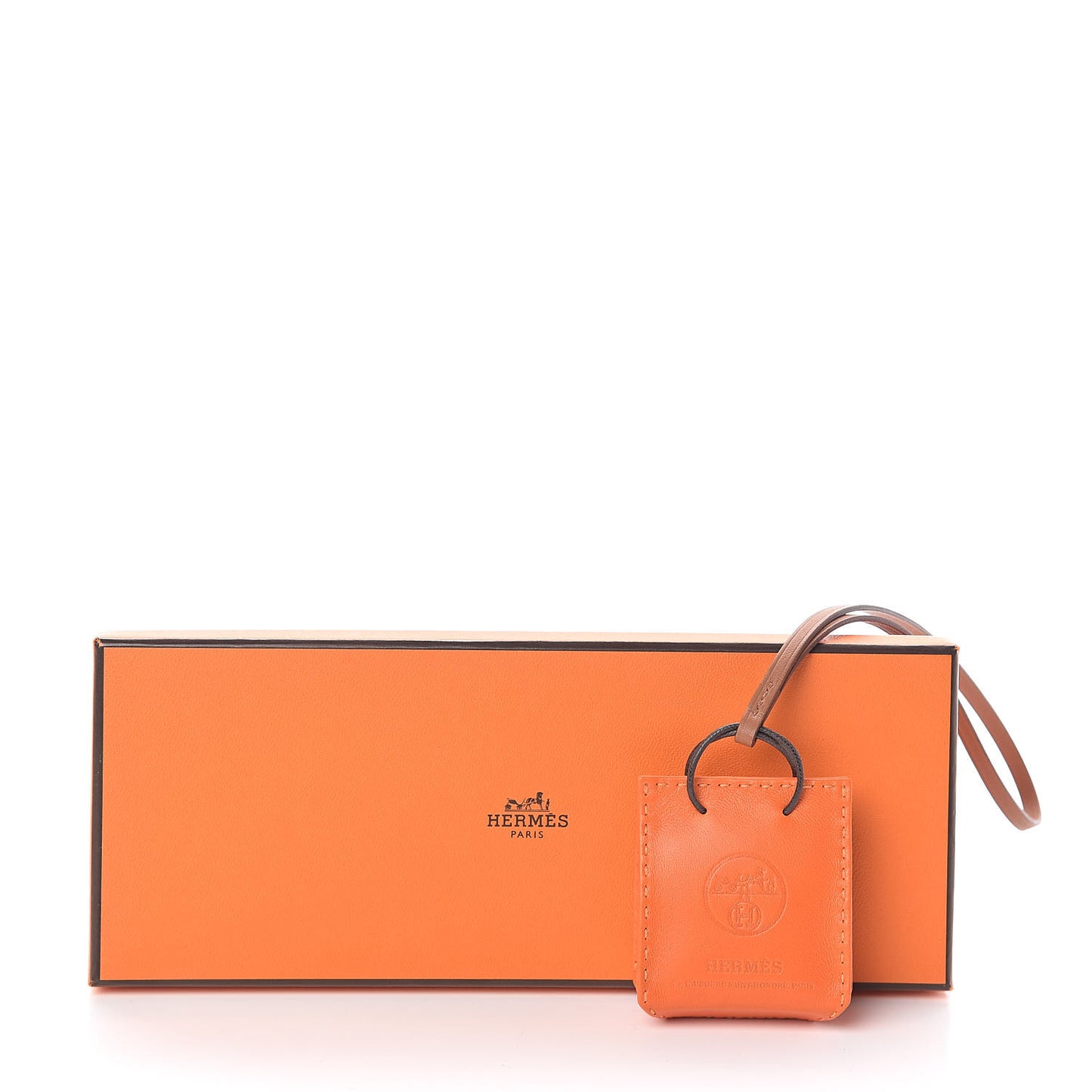 Milo Lambskin Swift Shopping Bag Charm Feu Gold