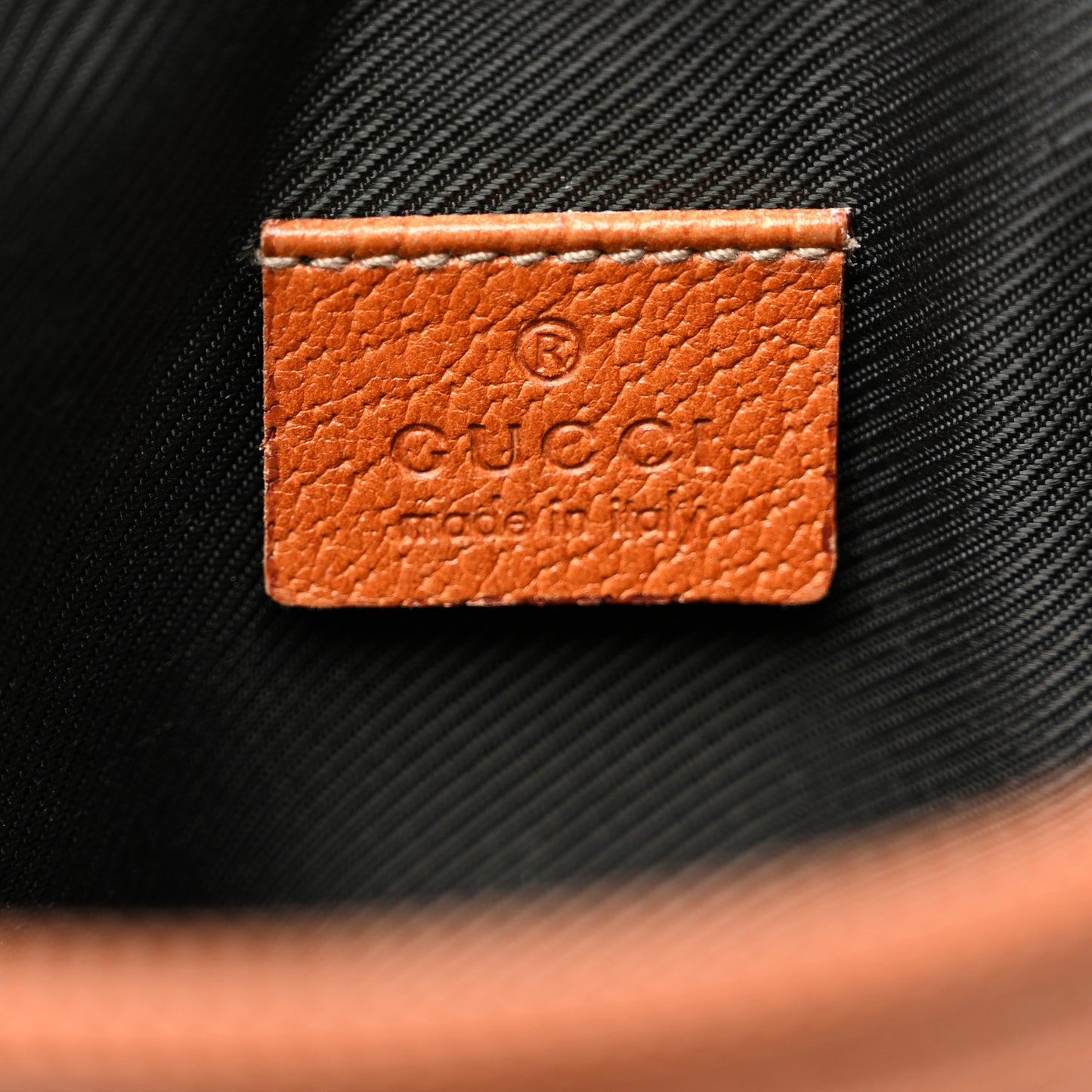 Monogram D Ring Cosmetic Case Light Brown