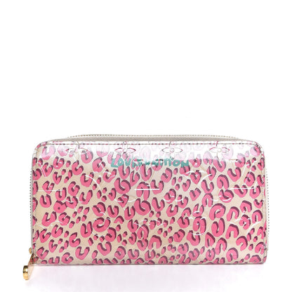 Louis Vuitton Vernis Leopard Zippy Wallet Blanc Corail 1 of 7
