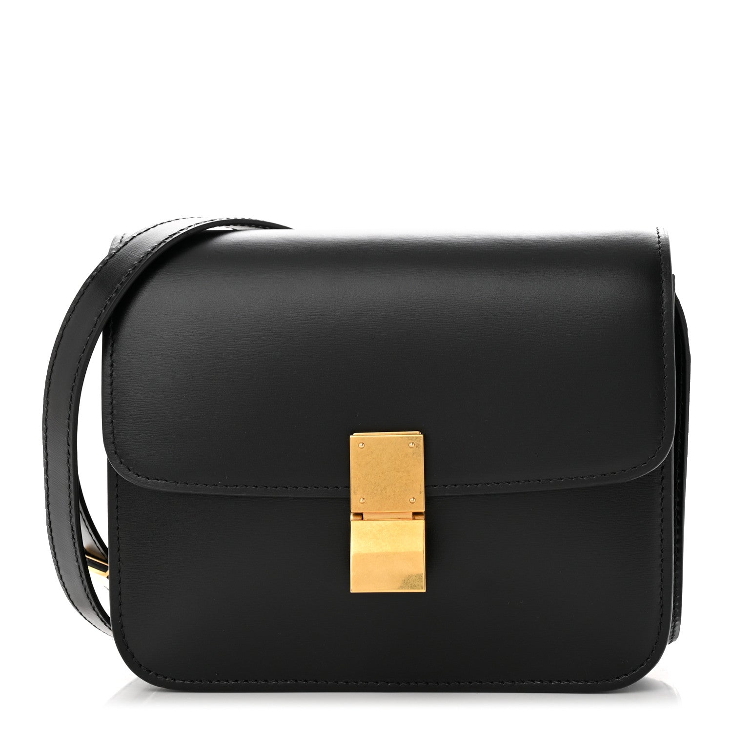 Celine Box Calfskin Teen Classic Box Flap Bag Black 1 of 11