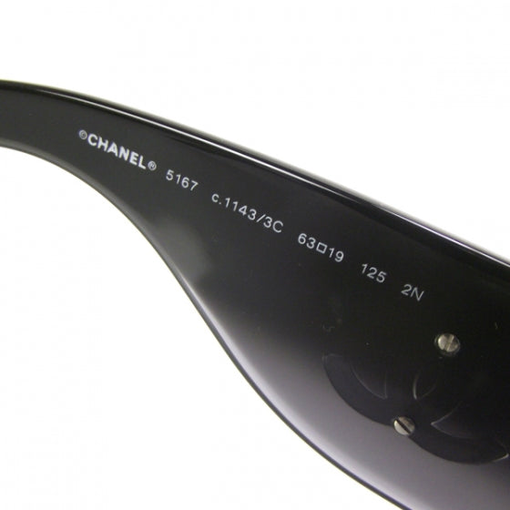 Chanel CC Logo Sunglasses Black 5167 6 of 9