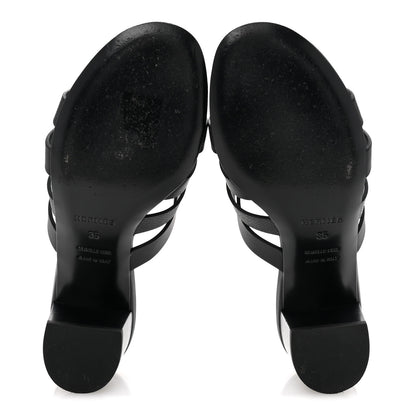 Hermes Calfskin Epsom Amica Sandals 35 Black 6 of 11