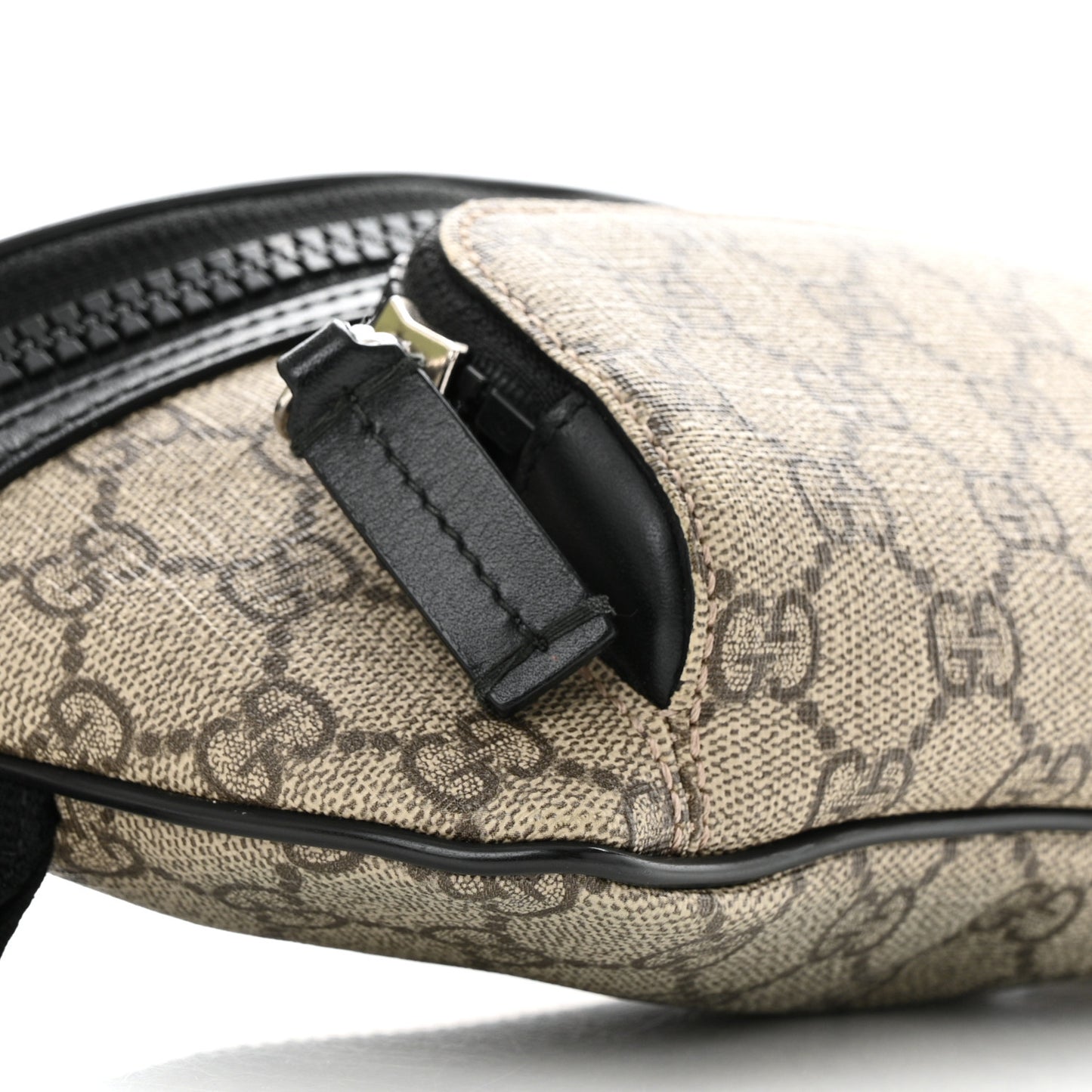GG Supreme Monogram Belt Bag Black