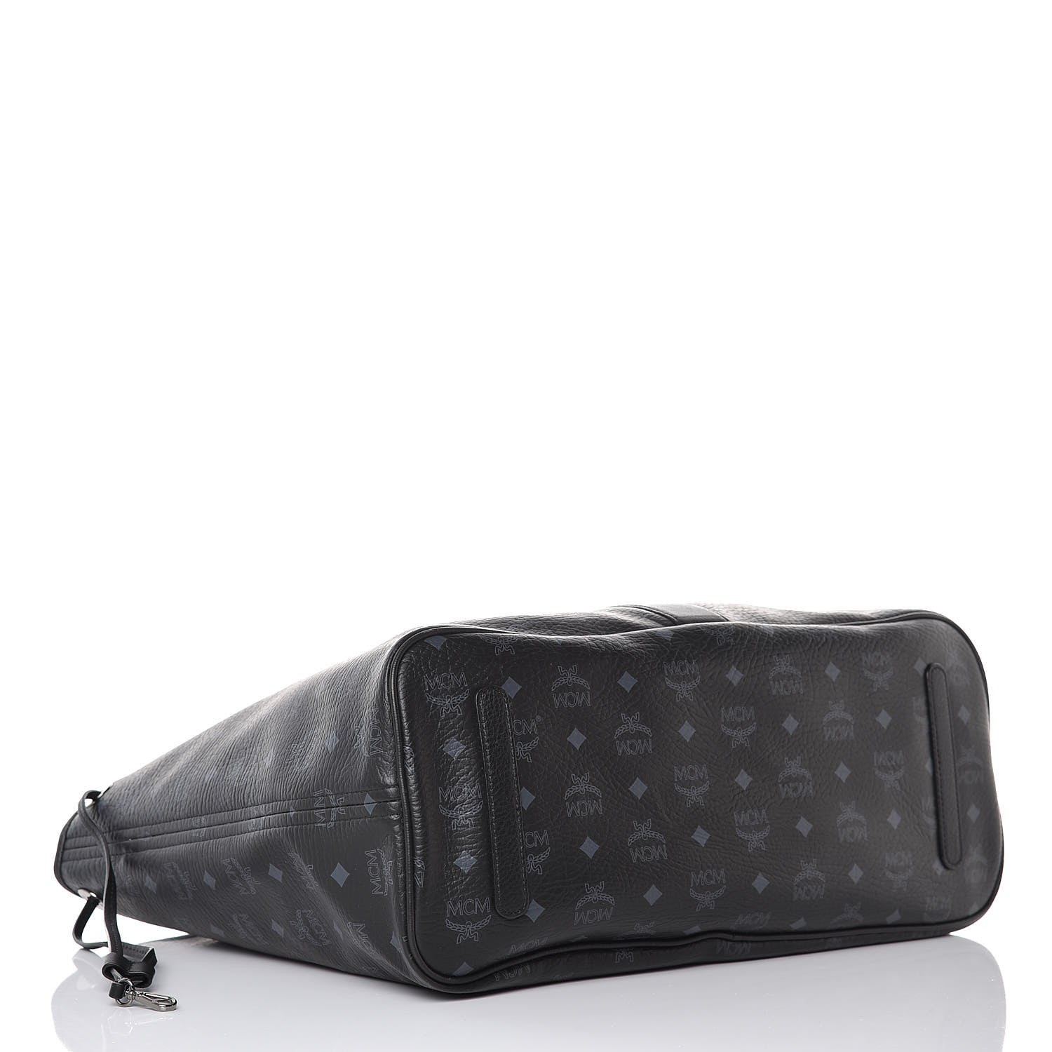 MCM Visetos Large Liz Reversible Shopper Tote Black 7 of 11