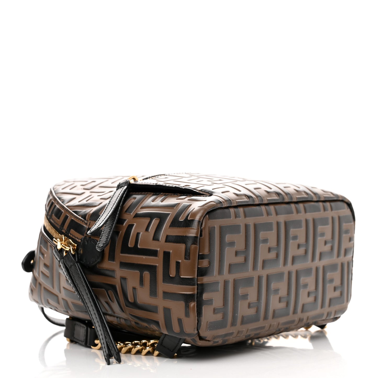 Vitello Bi-Color FF 1974 Embossed Mini Backpack Maya Black