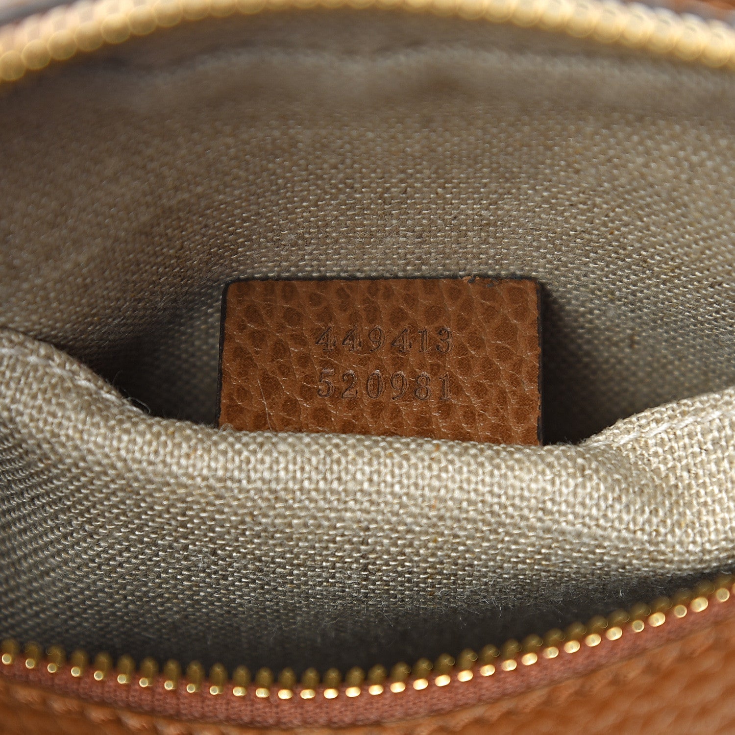 Gucci Monogram Mini Bree Messenger Bag Beige Tabacco 6 of 9