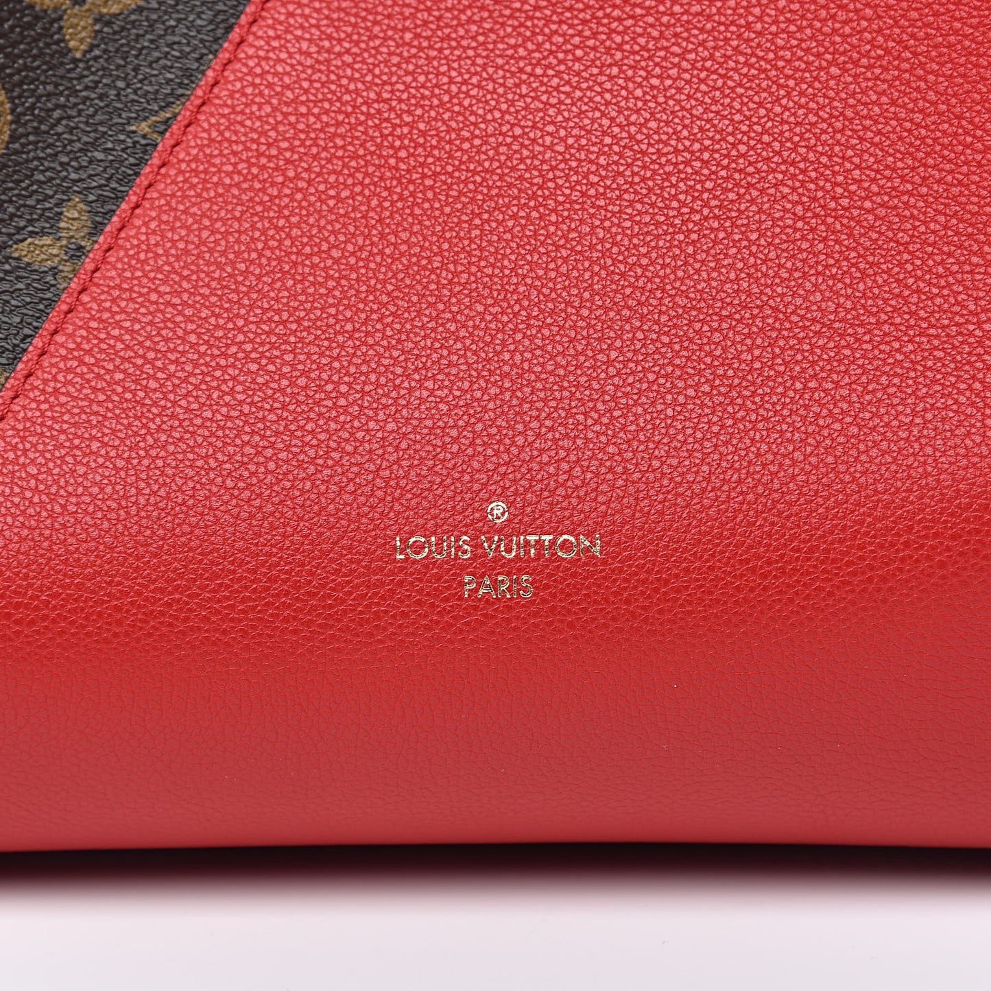 Calfskin Monogram Kimono Tote Cherry