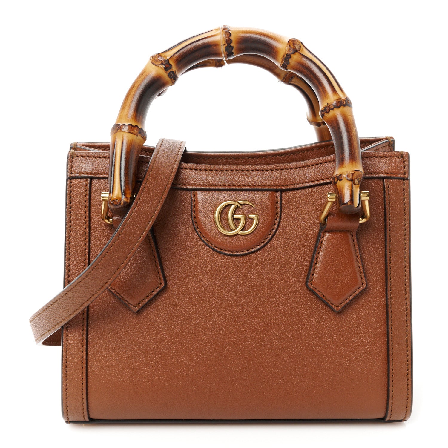 Gucci Wonka Grain Calfskin Mini Diana Tote Bag Cuir 1 of 11