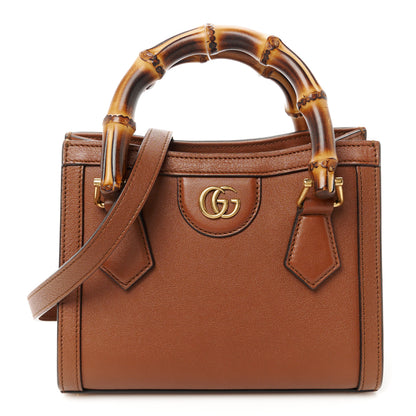 Gucci Wonka Grain Calfskin Mini Diana Tote Bag Cuir 1 of 11