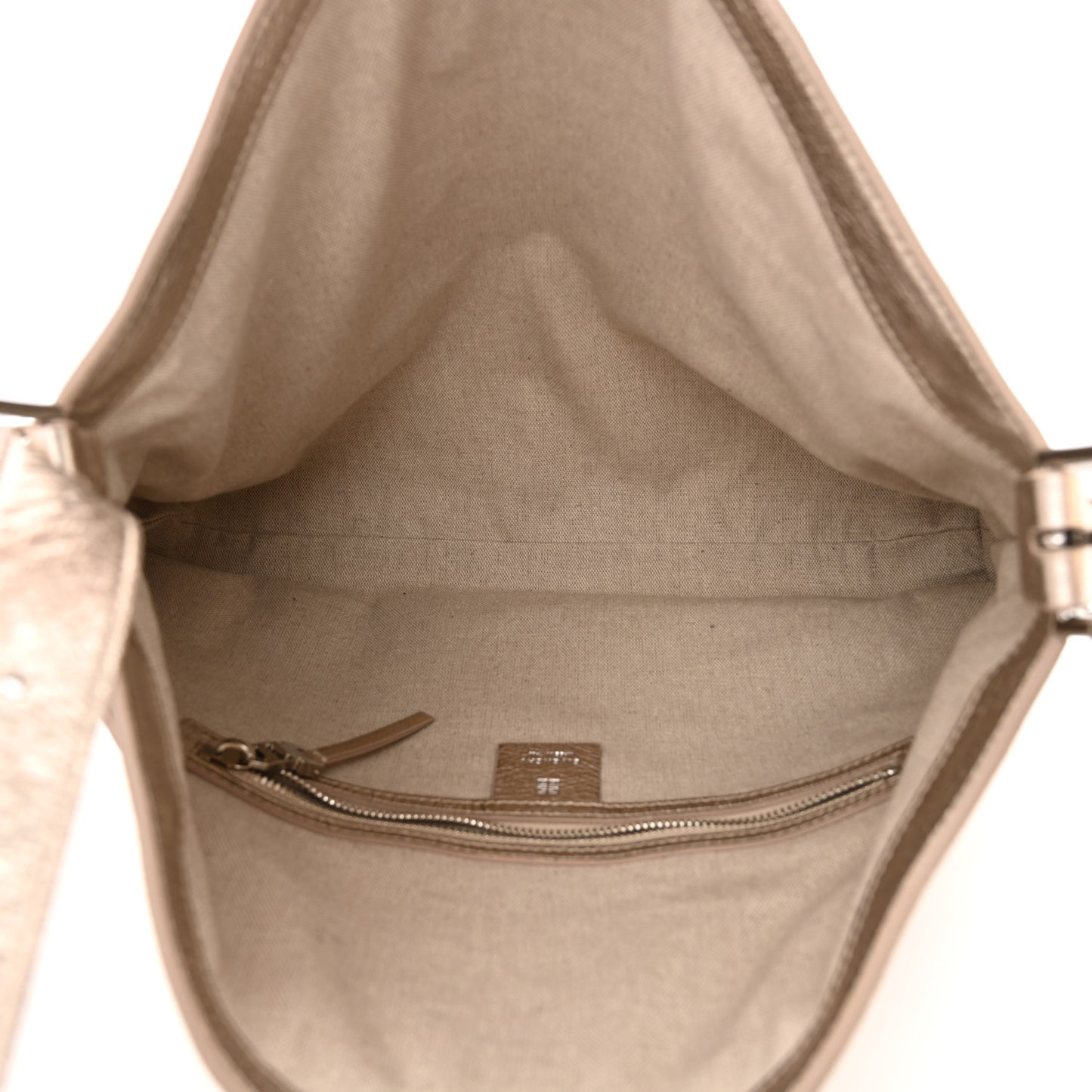 Metallic Calfskin Medium Voyou Bag Dusty Gold