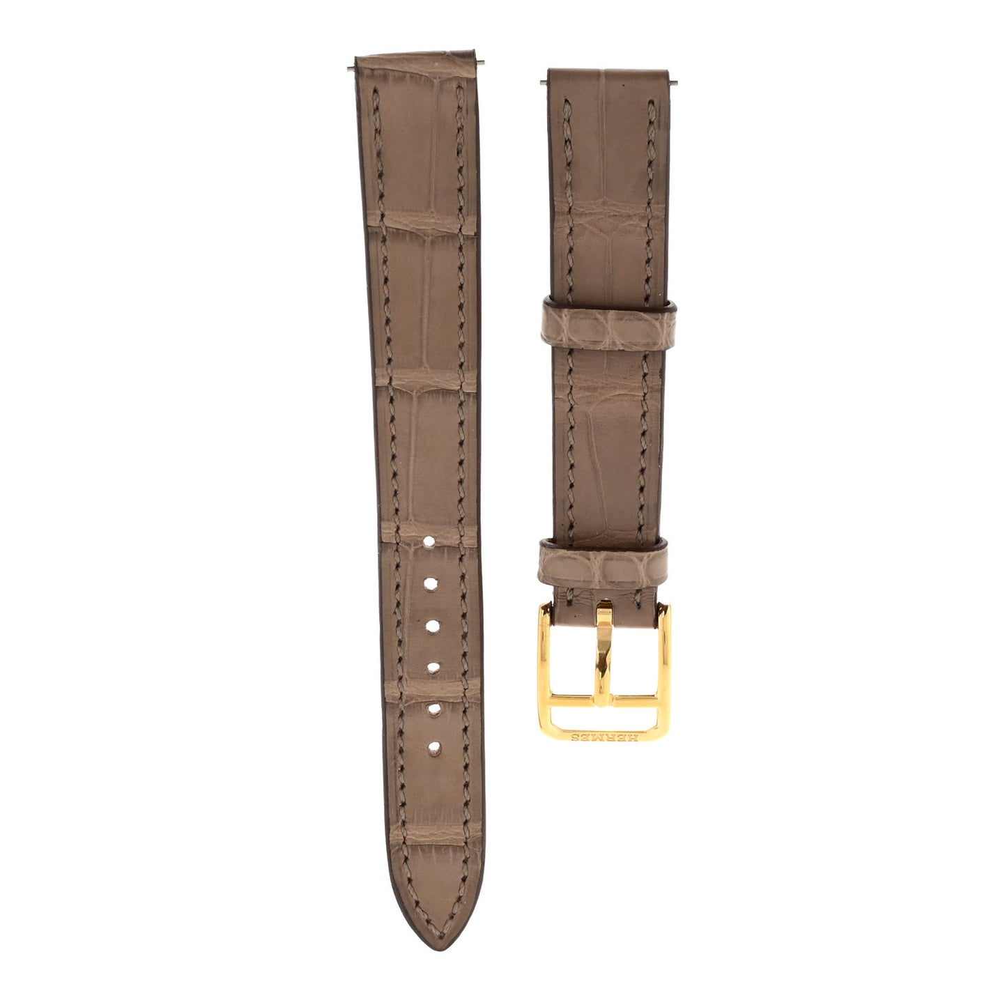 Matte Alligator Watch Strap Etoupe