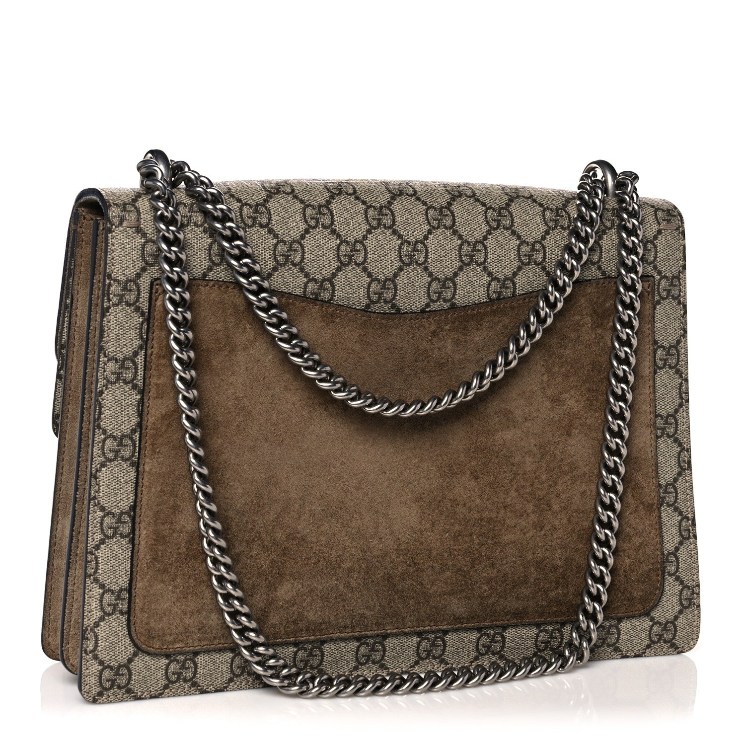 Gucci GG Supreme Monogram Medium Dionysus Shoulder Bag Taupe 3 of 12