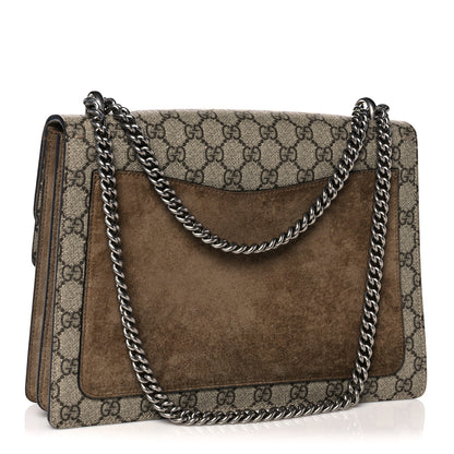 Gucci GG Supreme Monogram Medium Dionysus Shoulder Bag Taupe 3 of 12
