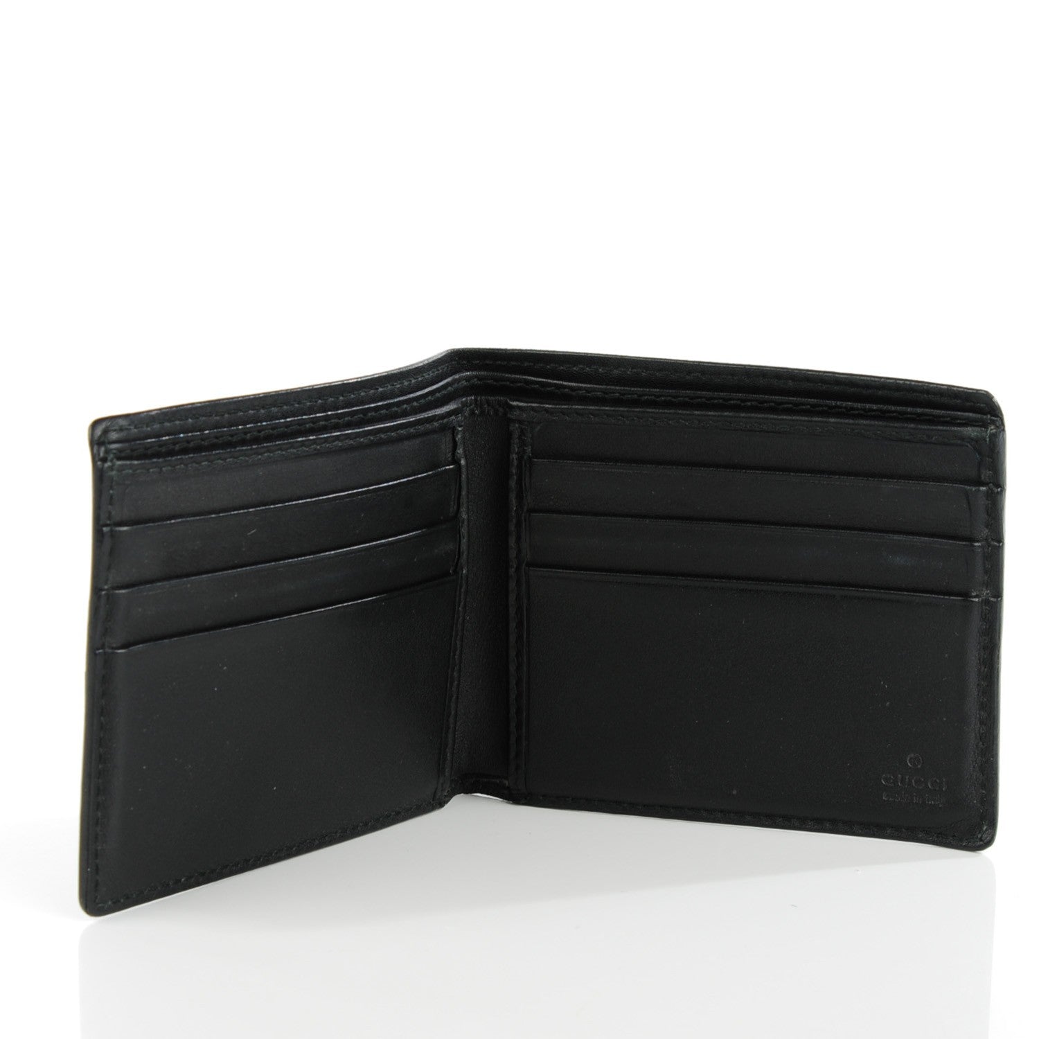 Gucci Guccissima Avel Bi-Fold Wallet Black 5 of 7