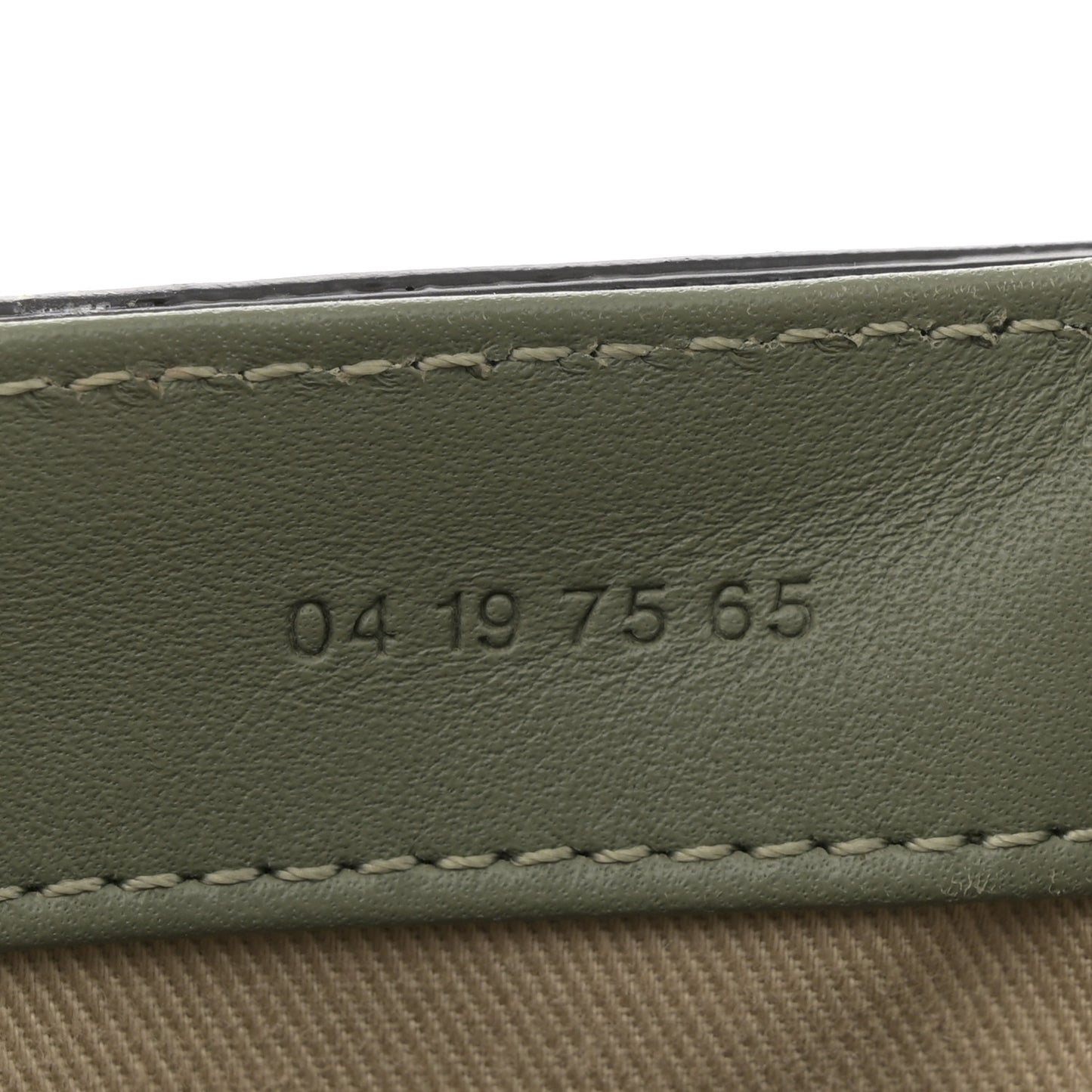 Calfskin Crocodile Embossed Mini C Double Carry Misty Forest