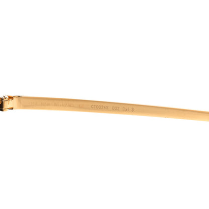 Cartier Acetate Panthere Cartier Sunglasses CT0024S Gold Dark Havana 6 of 7