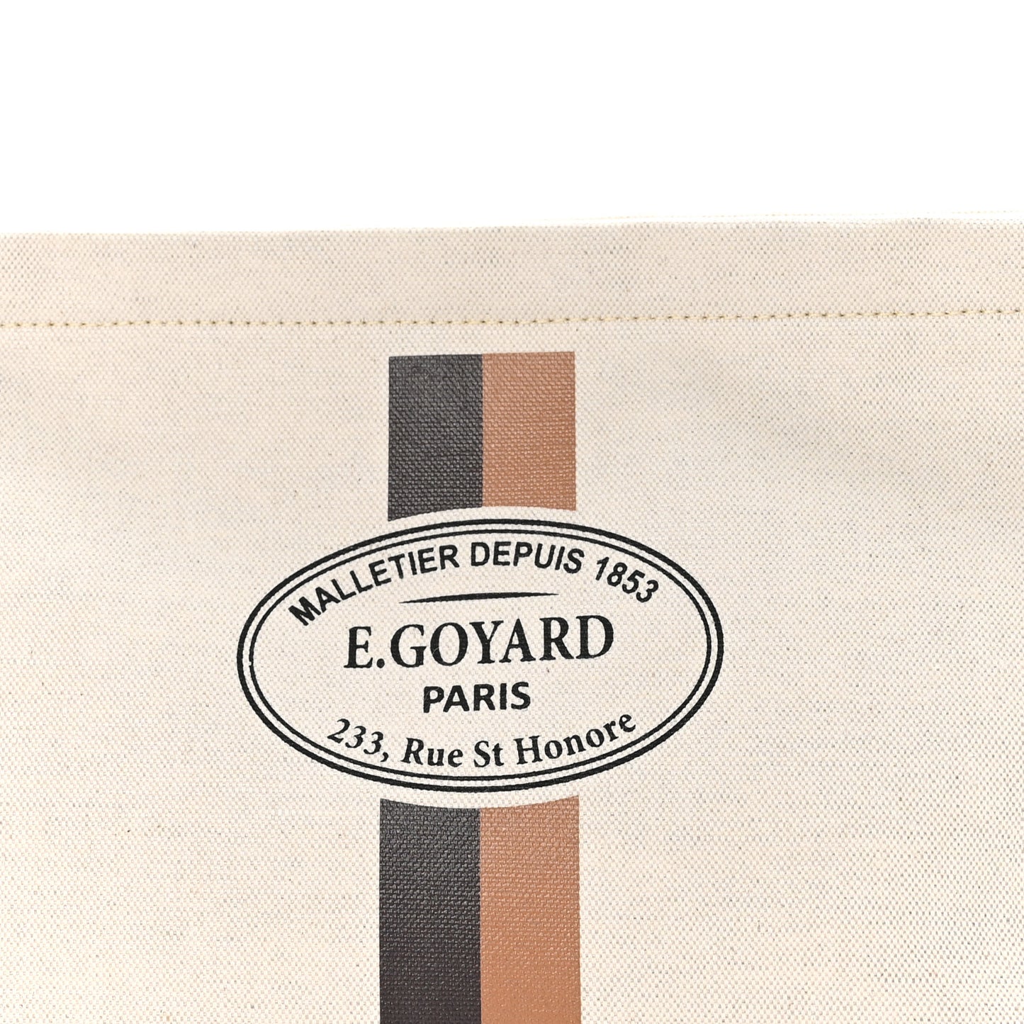 Canvas Necessaire Organizer Pouch Off White