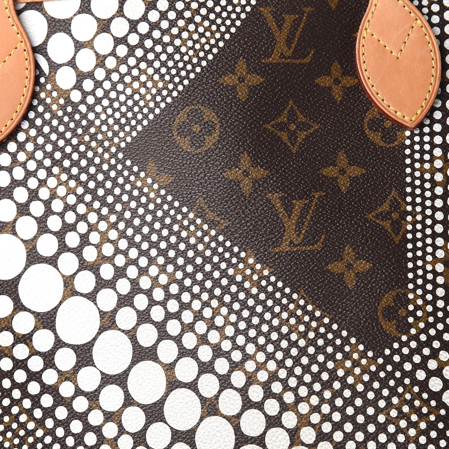 Louis Vuitton Monogram Kusama Waves Neverfull MM White 9 of 9