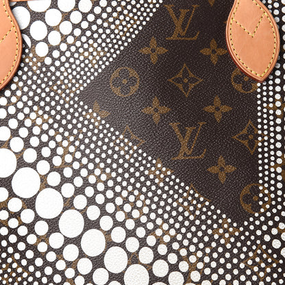 Louis Vuitton Monogram Kusama Waves Neverfull MM White 9 of 9