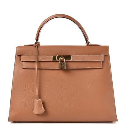 Hermes Courchevel Kelly Sellier 32 Gold 1 of 38