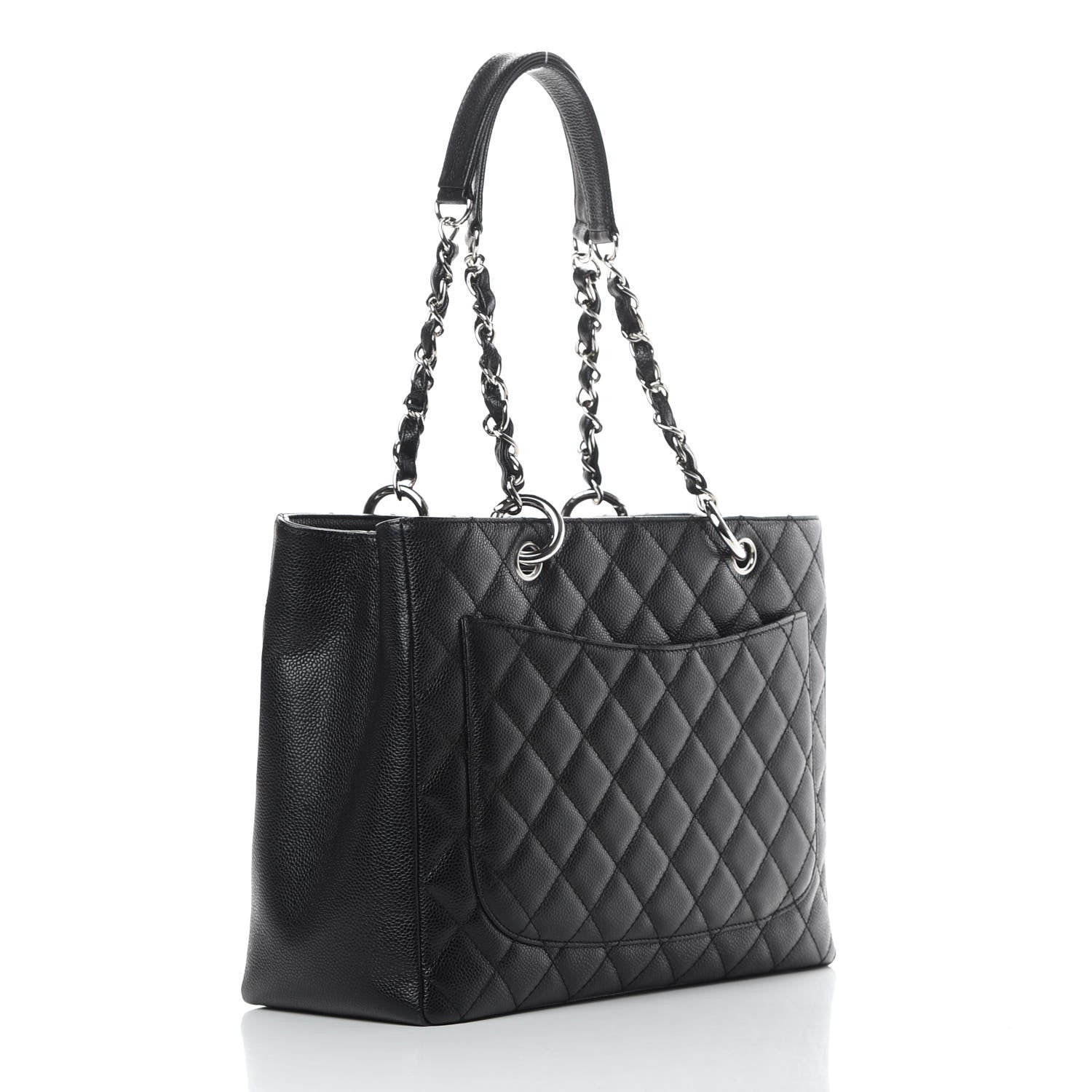 Chanel Caviar Quilted Grand Shopping Tote GST Black 3 of 11