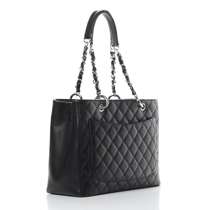 Chanel Caviar Quilted Grand Shopping Tote GST Black 3 of 11