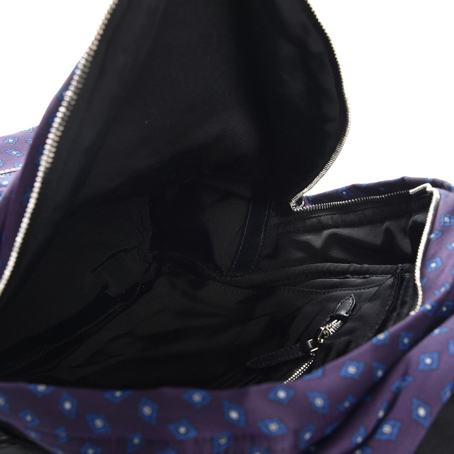 Nylon Tie Print Abbeydale Simple Backpack Deep Aubergine