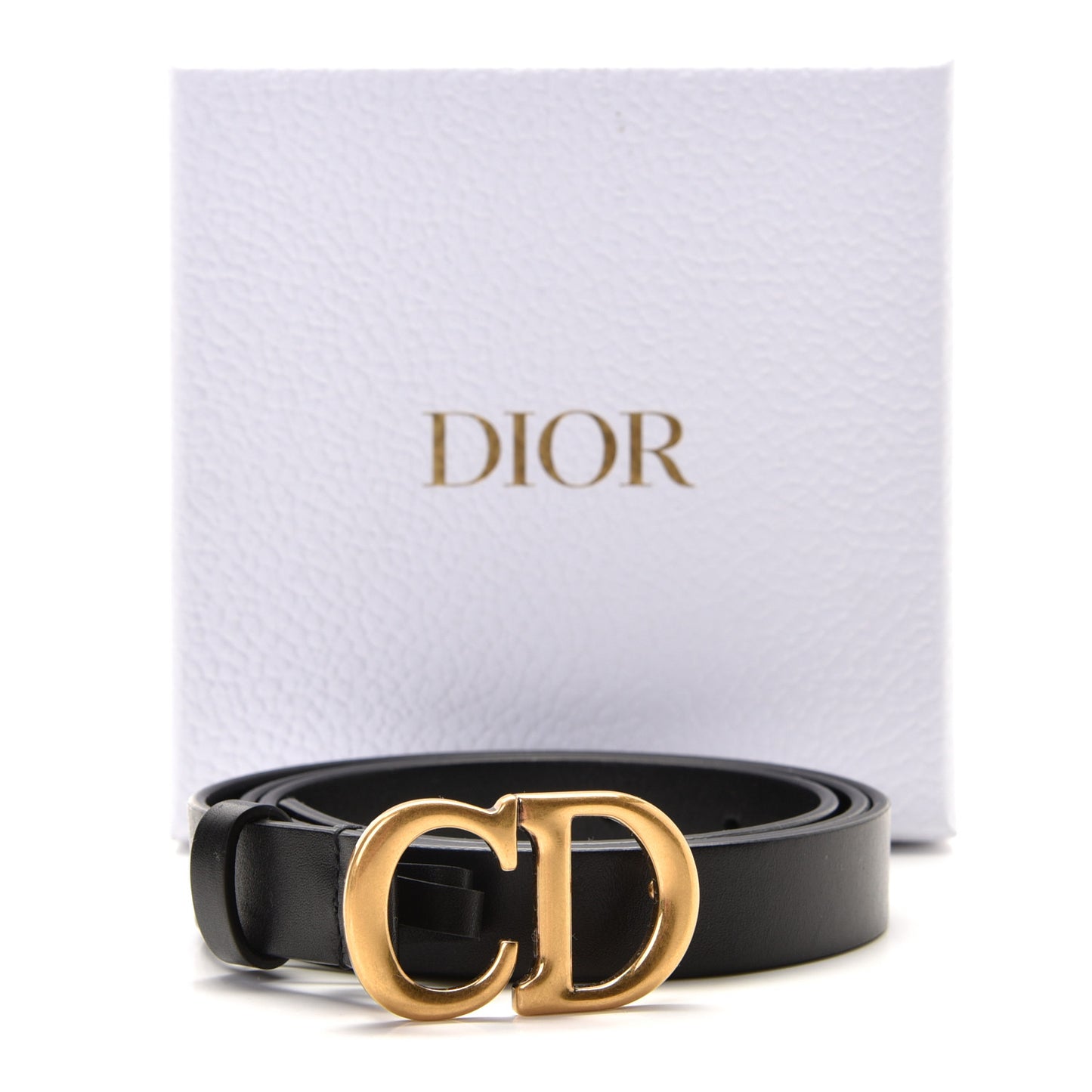 Calfskin Saddle Belt 90 Black