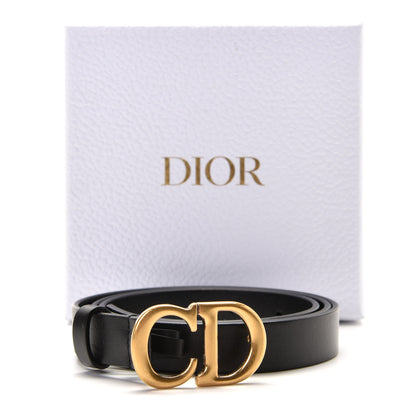 Christian Dior Calfskin Saddle Belt 90 Black 5 of 5
