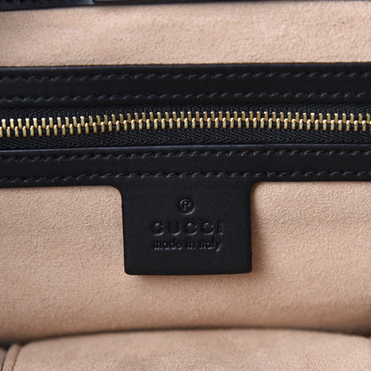 Gucci Soft GG Supreme Monogram Bees Small Crossbody Tote Beige Oro Black 8 of 10