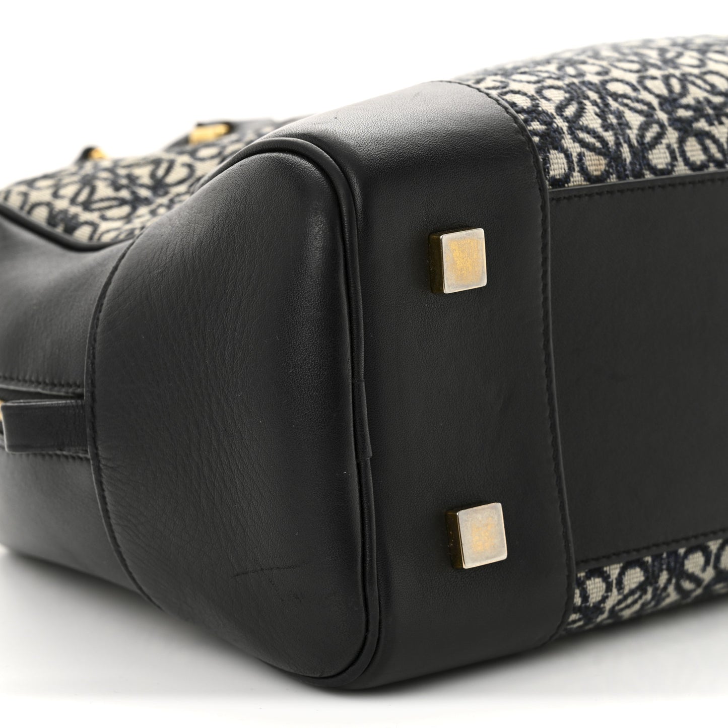 Jacquard Anagram Calfskin Amazona 28 Black Navy