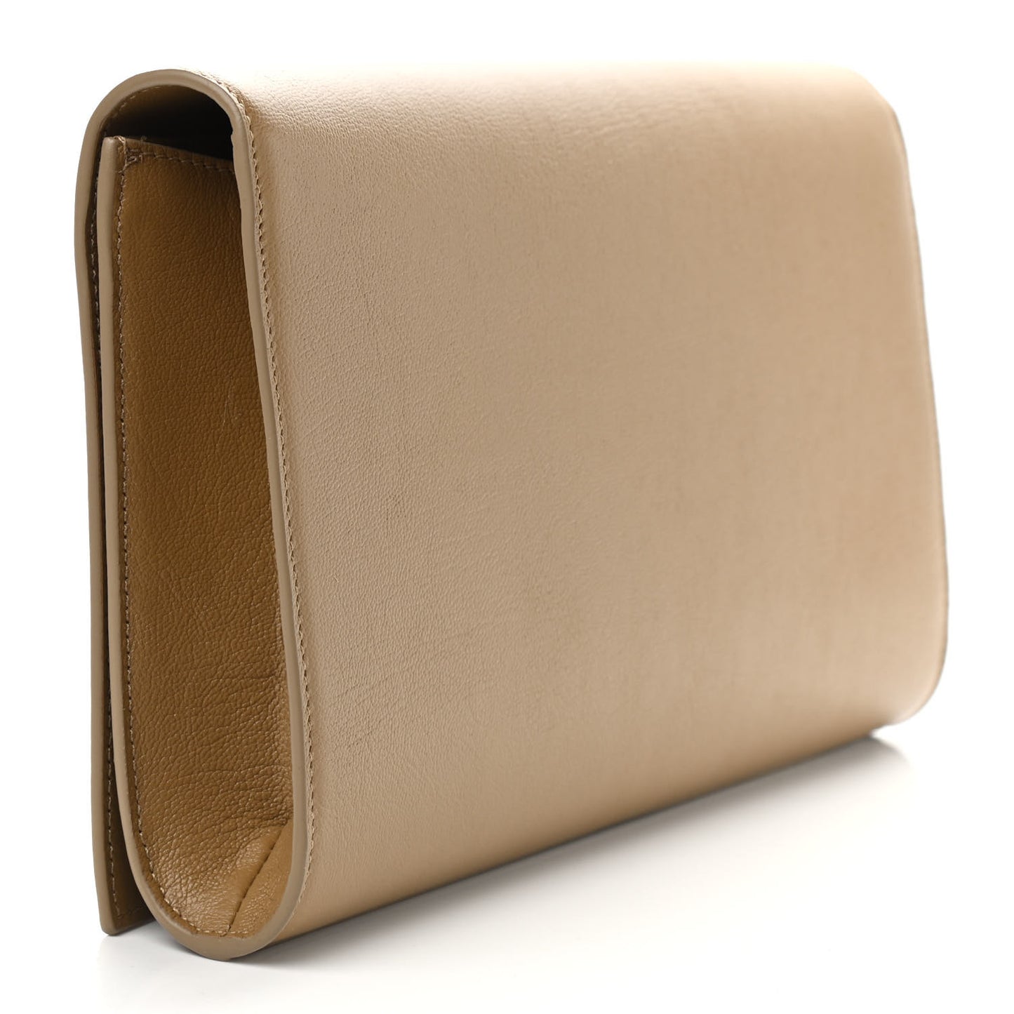 Calfskin Large Belle De Jour Clutch Beige