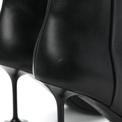 Balenciaga Soft Leather Lady Pedestal 90mm Booties 38 Black 9 of 10