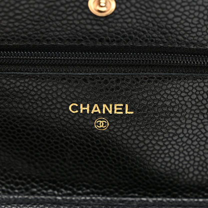 Chanel Caviar Quilted Wallet on Chain WOC Black 6 of 11