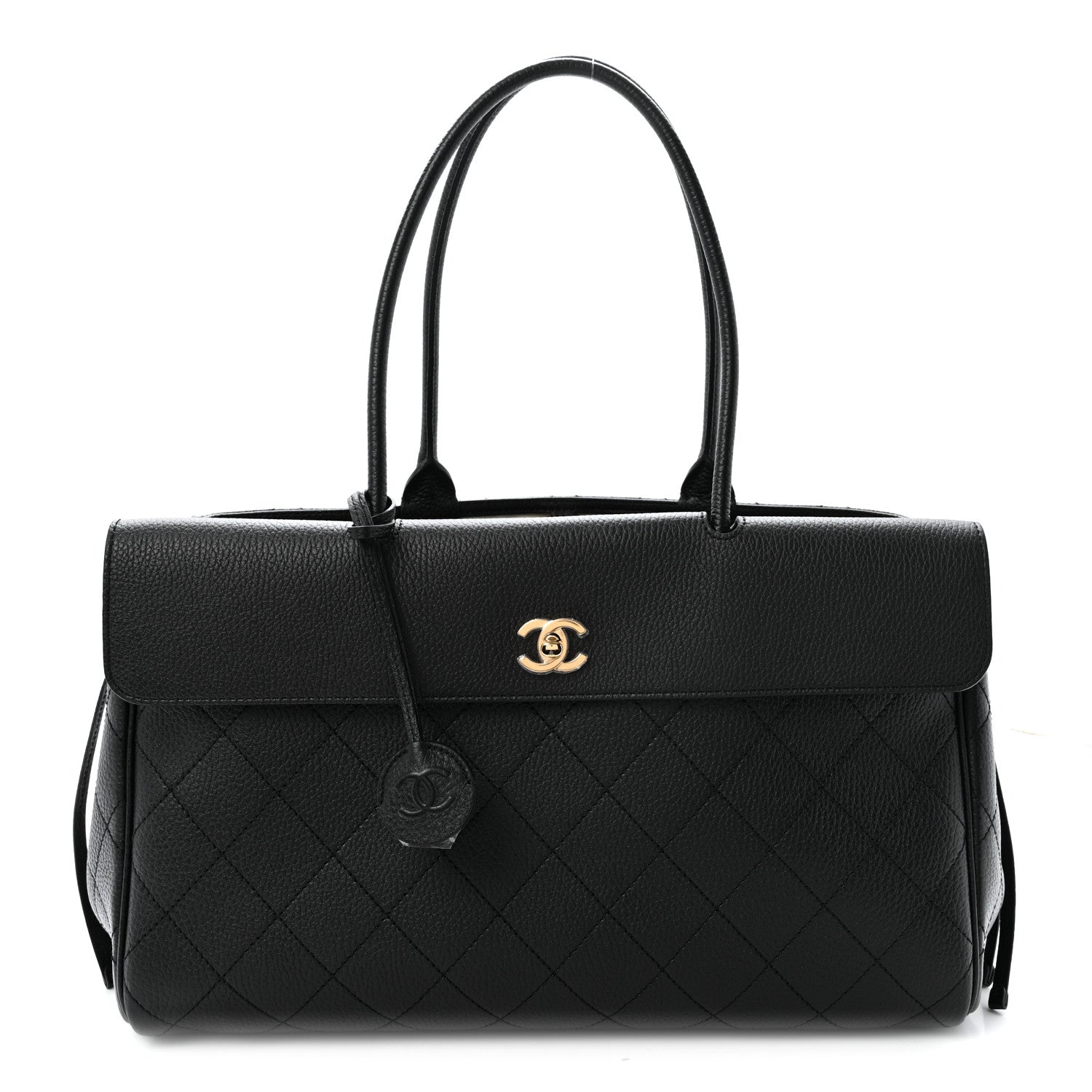 Chanel Grained Calfskin Stitched Urban Essentials Large Shopping Bag Black 1 of 10