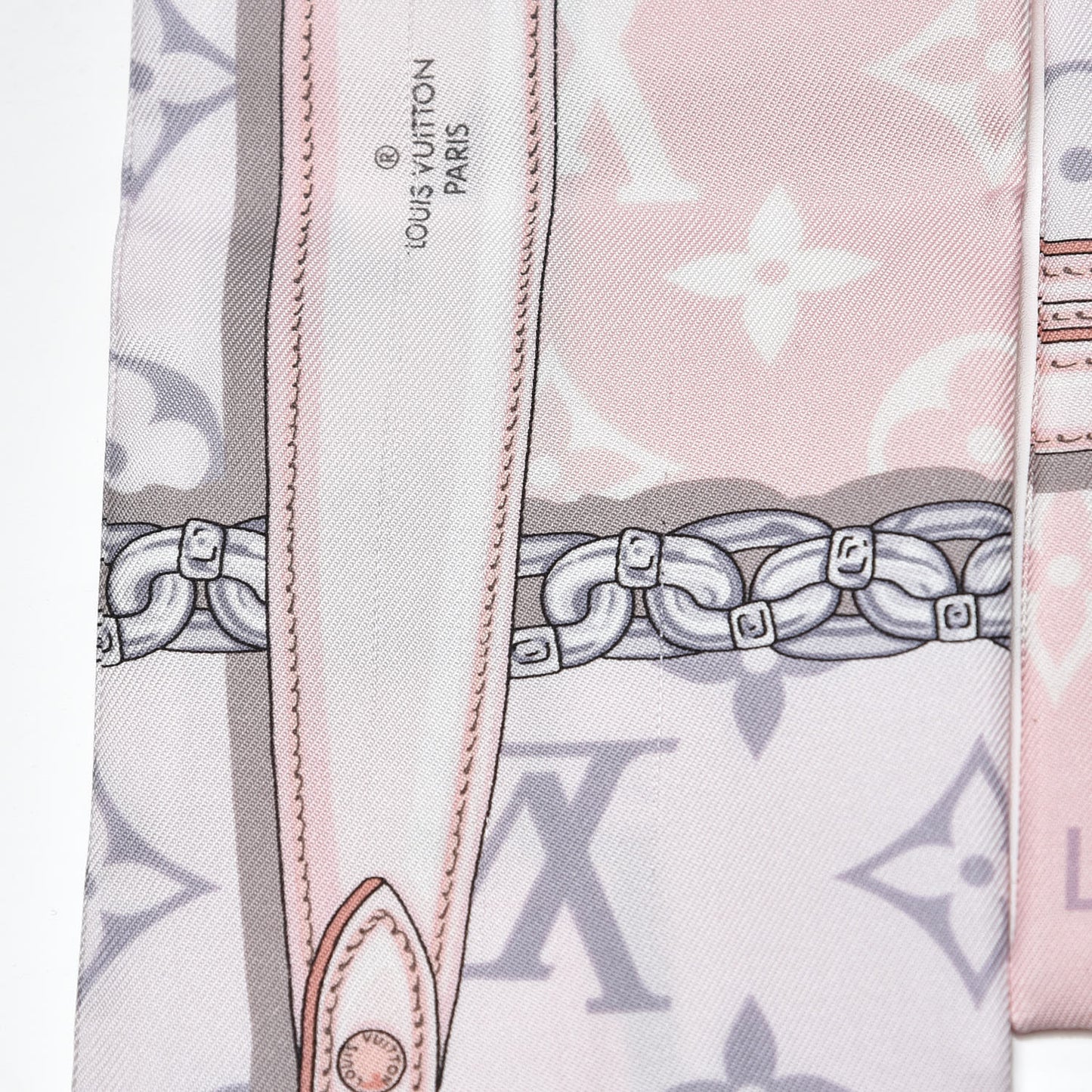 Silk Monogram Confidential Bandeau Light Pink