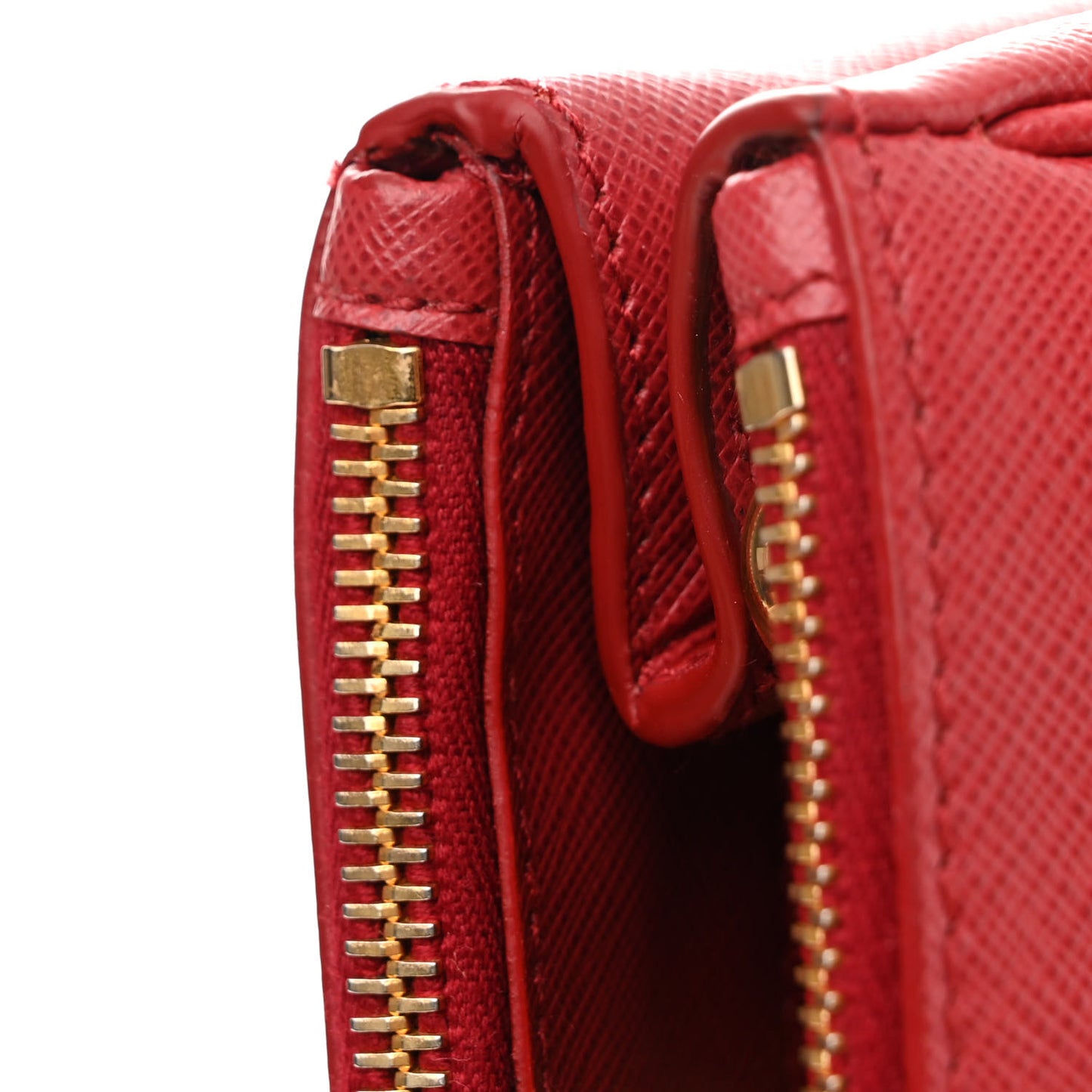 Saffiano Small Galleria Double Zip Tote Fuoco