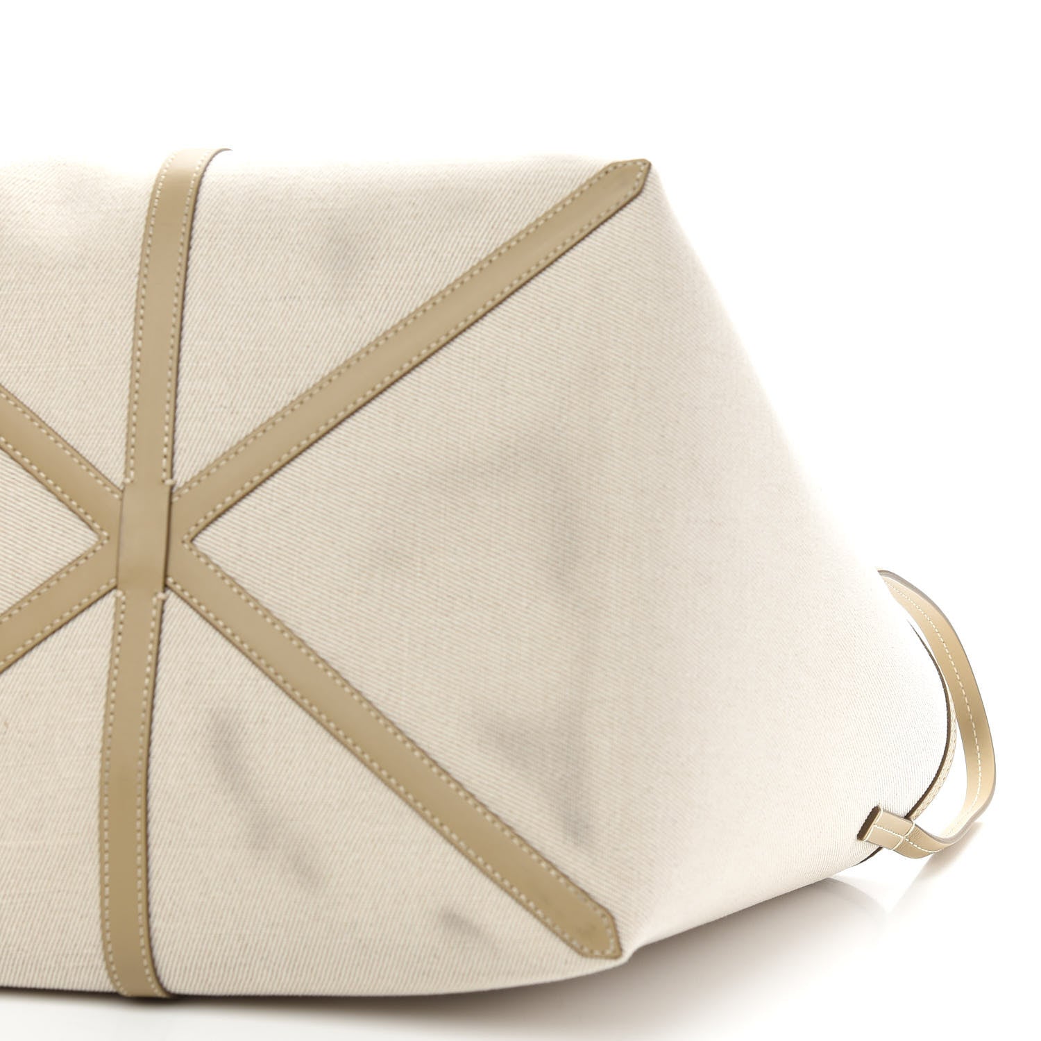 Burberry Cotton Canvas Mini Logo Horseferry Tote Bag Off White 11 of 11