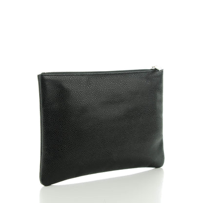 Chanel Caviar CC Flat Cosmetic Pouch Black 3 of 7