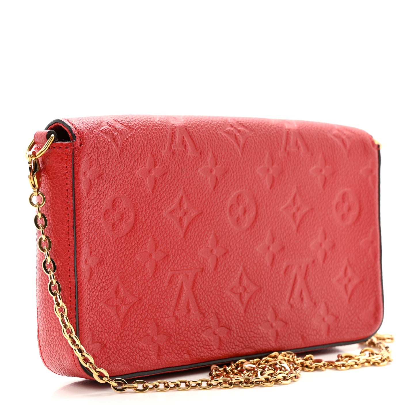 Empreinte Pochette Felicie Chain Wallet Scarlet