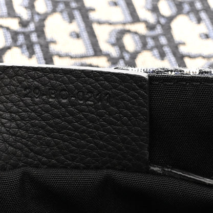 Christian Dior Grained Calfskin Oblique Saddle Messenger Black 7 of 10