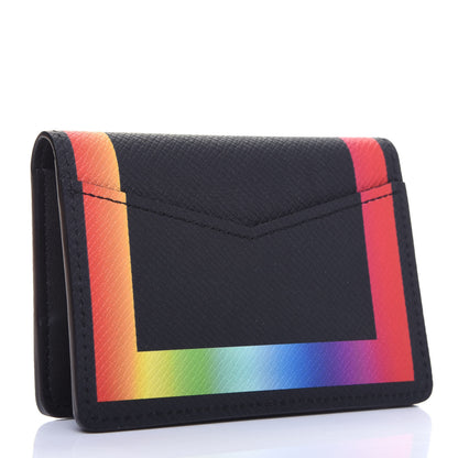 Louis Vuitton Taiga Rainbow Pocket Organizer Black 3 of 10